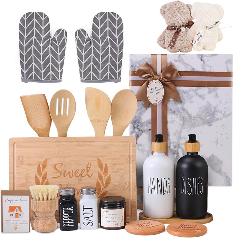 DancyLoad House warming gifts new home basket, New Home Gift Basket (21-Piece) – Thoughtful Housewarming Gift for Families & Couples - Image 1